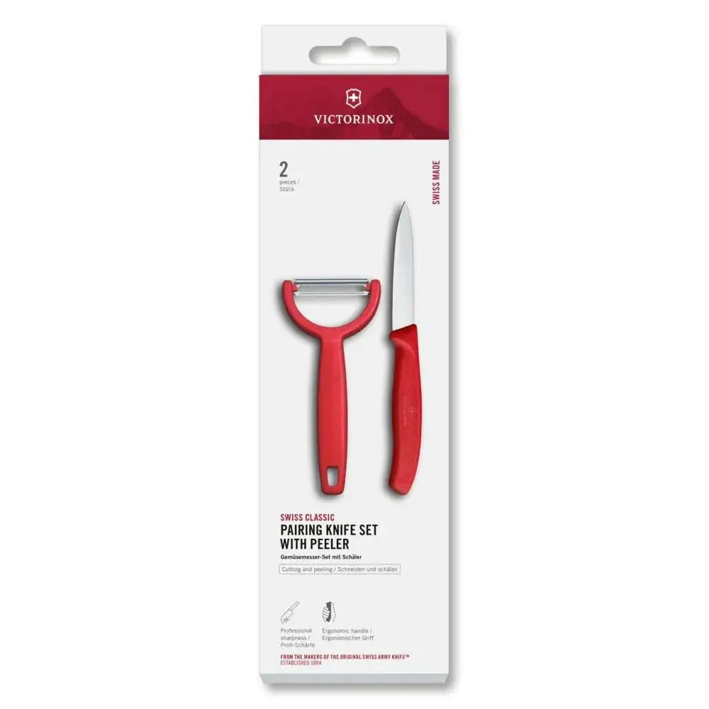 Cuchillo mondador Swiss Classic con pelador Y 2 pzs Victorinox-Cuchillos