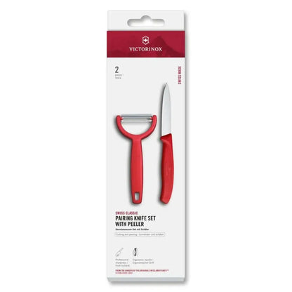 Cuchillo mondador Swiss Classic con pelador Y 2 pzs Victorinox-Cuchillos