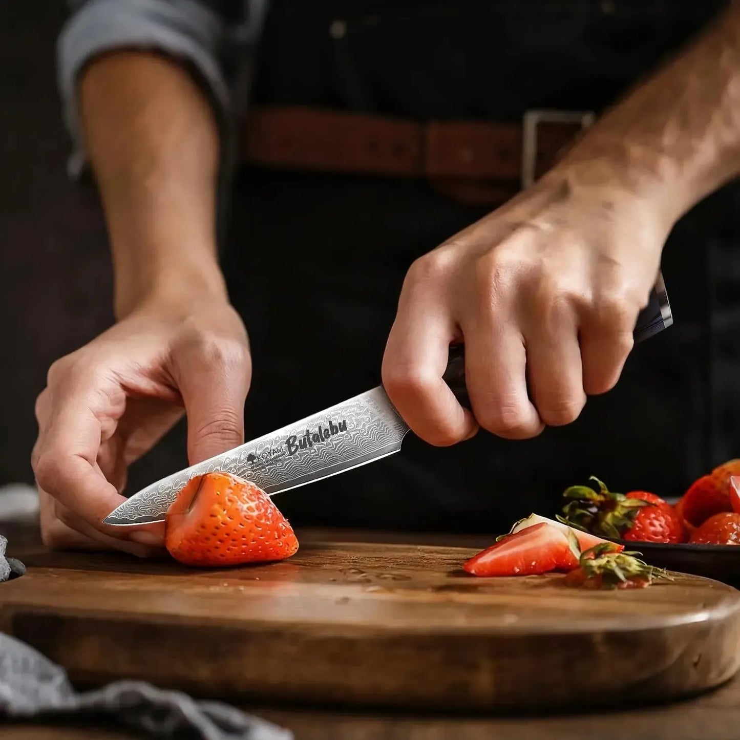 Cuchillo Multiuso 13cm Butalebu Acero Damasco VG-102#undefined