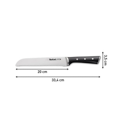 Cuchillo Pan Ice Force 20 Cm Tefal4#Negro