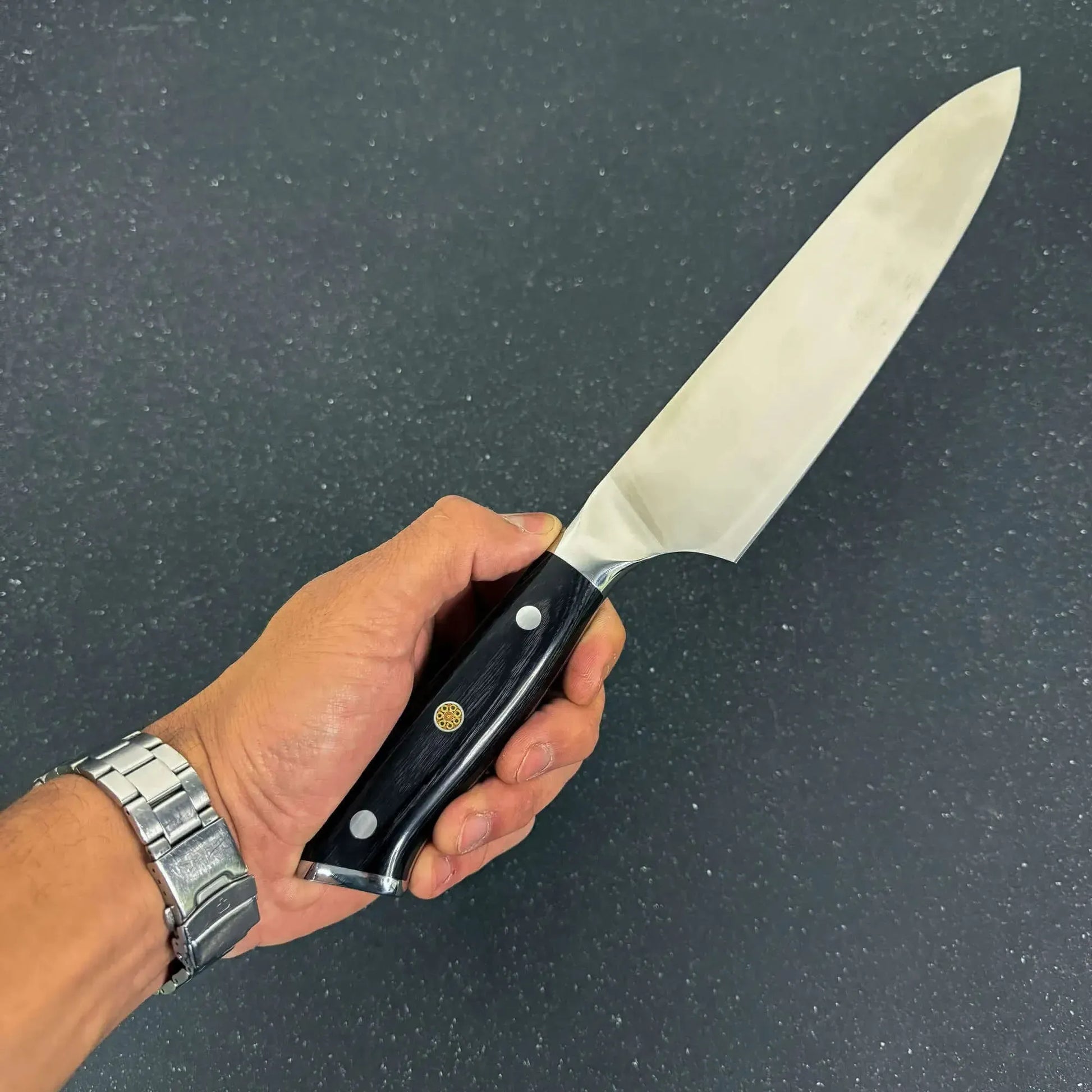 Cuchillo Parrillero de Acero Inoxidable 33,5cm "Lascar-Rauka"-Cuchillos