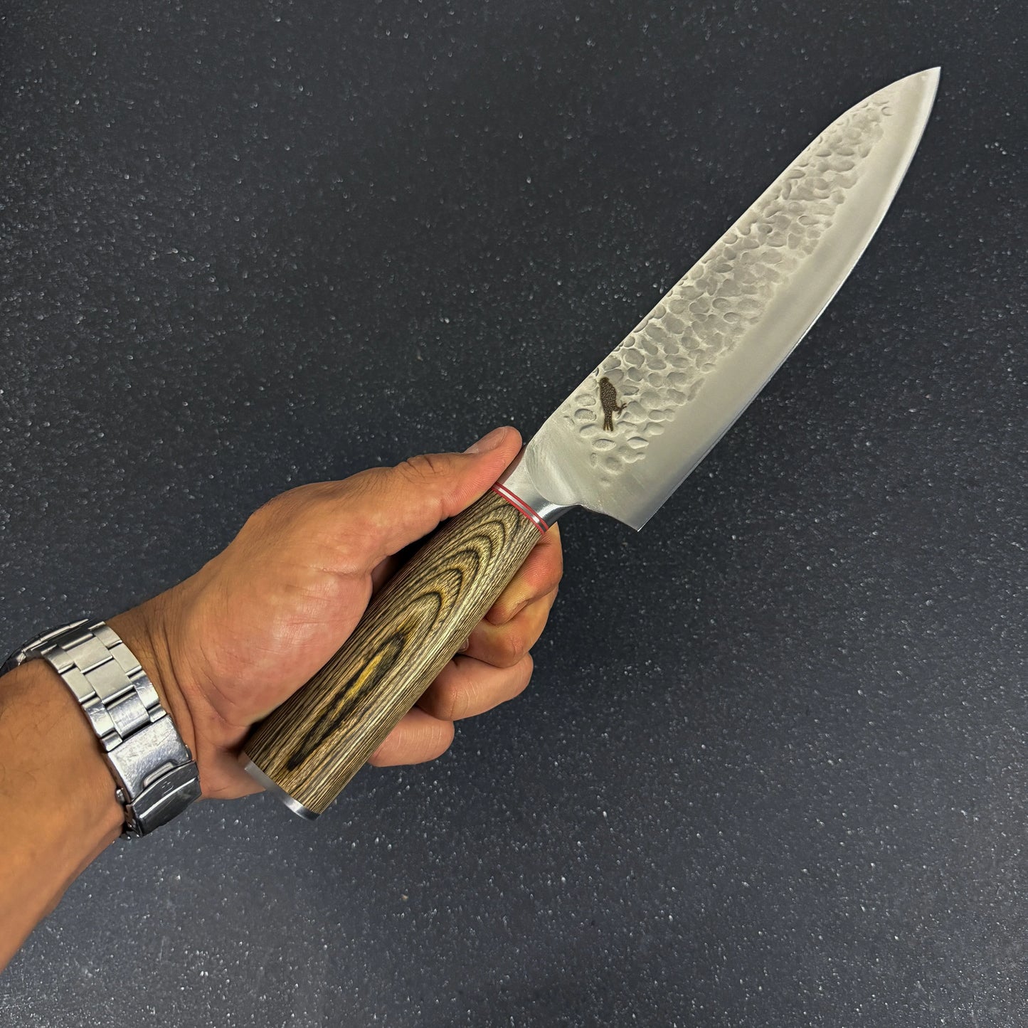 Cuchillo Parrillero de Acero Inoxidable 33cm "Huemul" Rauka-Cuchillos