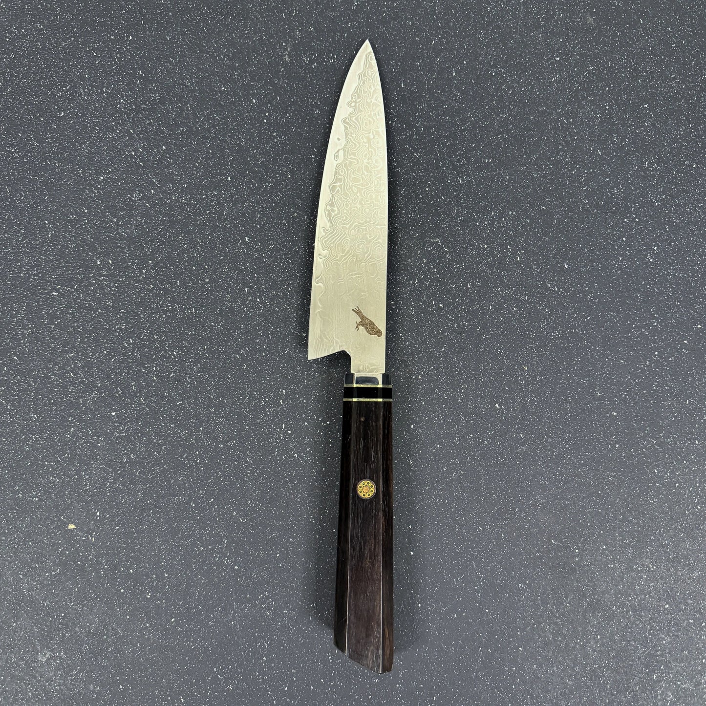 Cuchillo Puntilla Damasco 27cm "Iwa"-Cuchillos