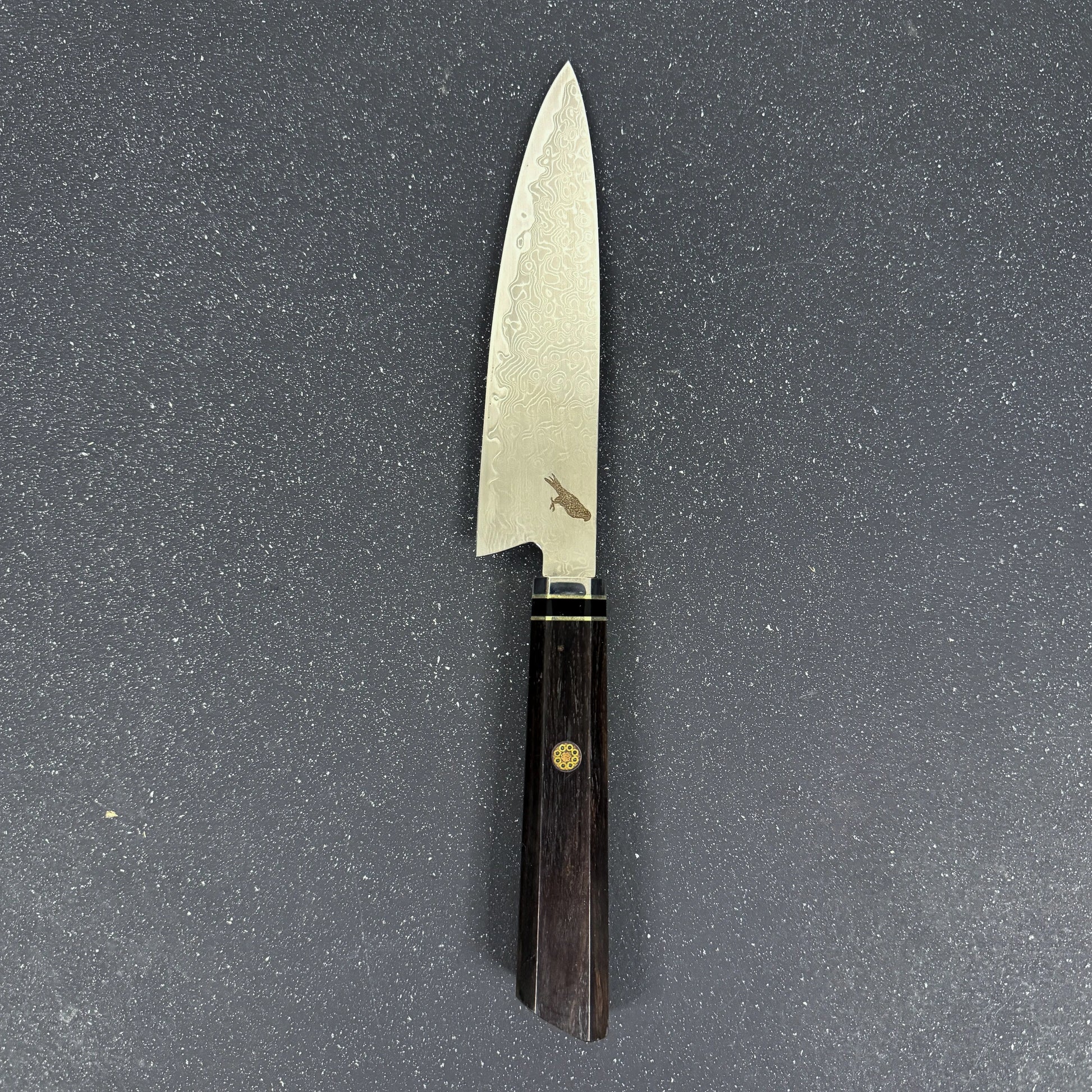Cuchillo Puntilla Damasco 27cm "Iwa"-Cuchillos