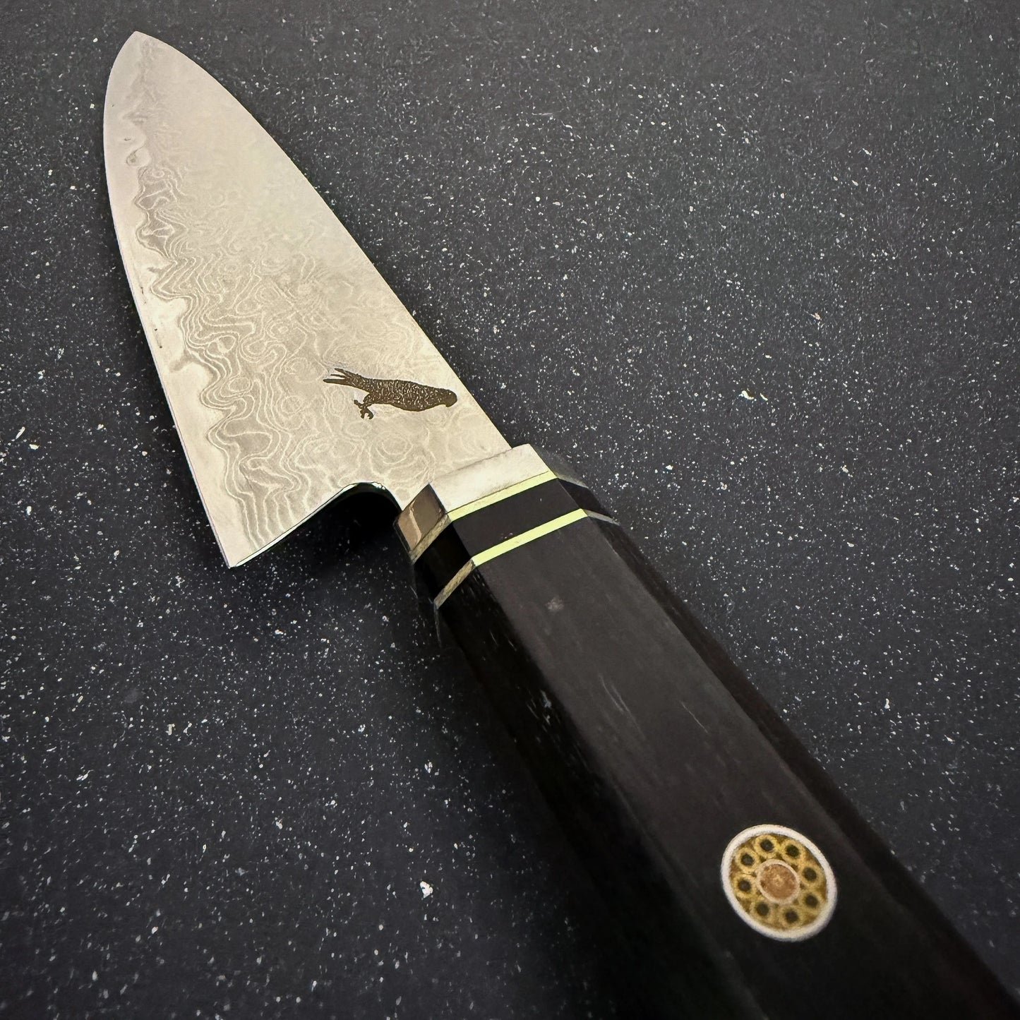 Cuchillo Puntilla Damasco 27cm "Iwa"-Cuchillos
