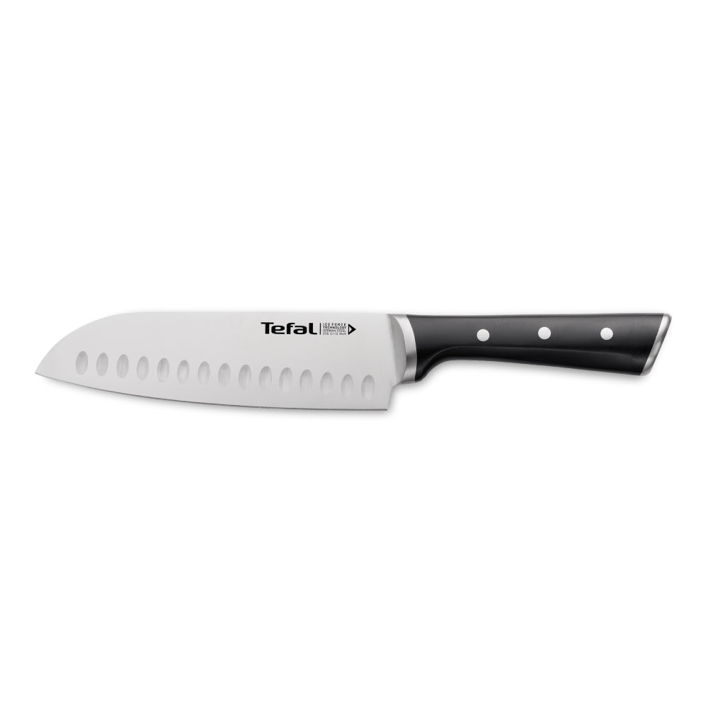 Cuchillo Santoku Ice Force 18 Cm Tefal2#Negro