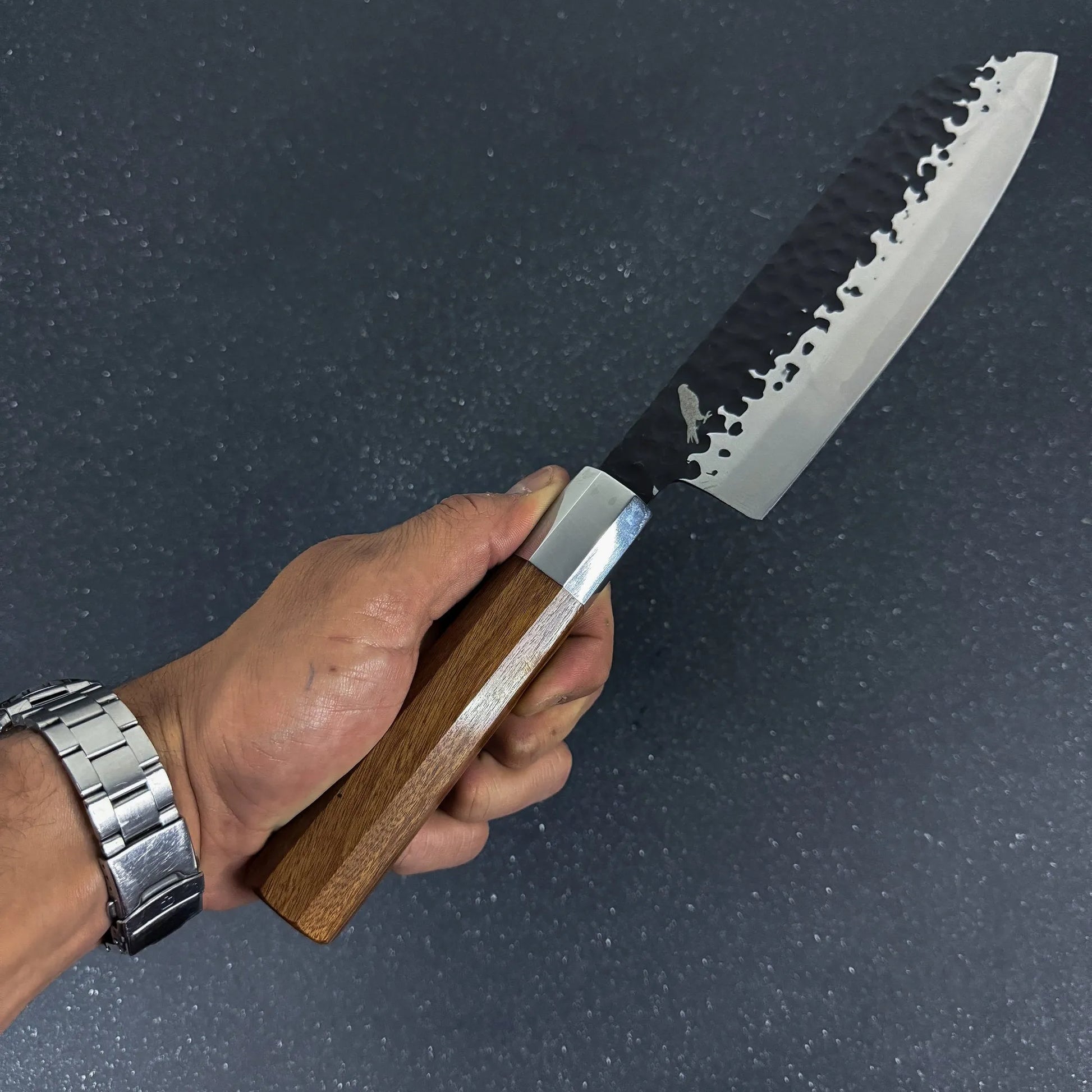 Cuchillo Santoku de Cocina de Acero Inoxidable 32cm "Hika" Rauka-Cuchillos