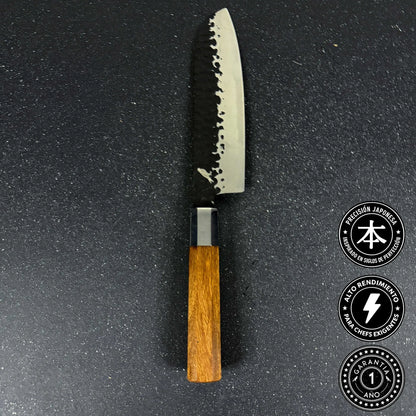 Cuchillo Santoku de Cocina de Acero Inoxidable 32cm "Hika" Rauka-Cuchillos