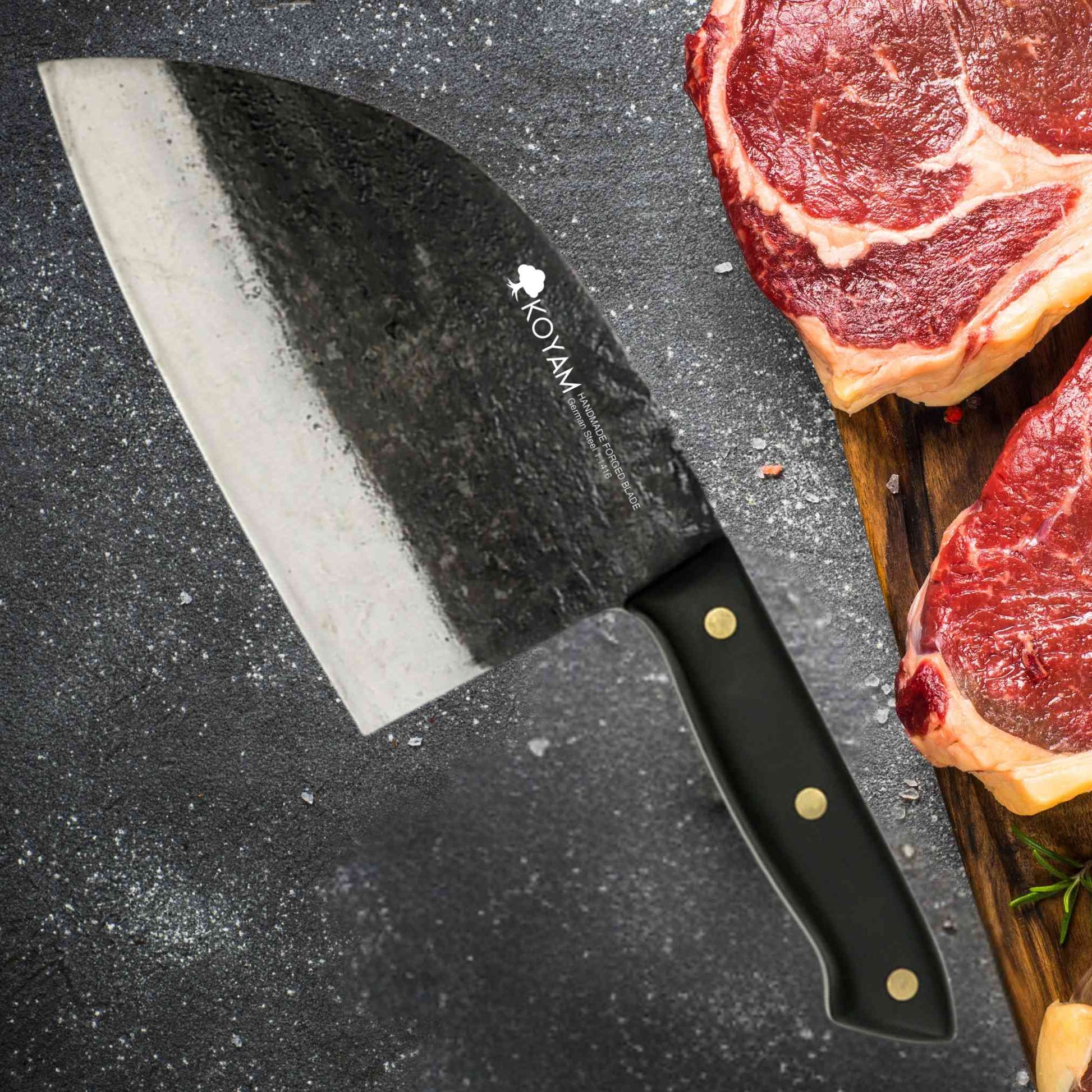 Cuchillo Carnicero 17,5 Cm Acero 1.4116 Forjado Hecho a Mano Koyam1#undefined