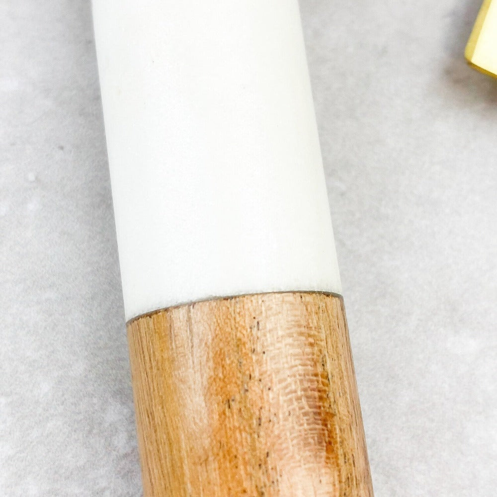 Cuchillos de Mármol y Madera Para Quesos3#Blanco