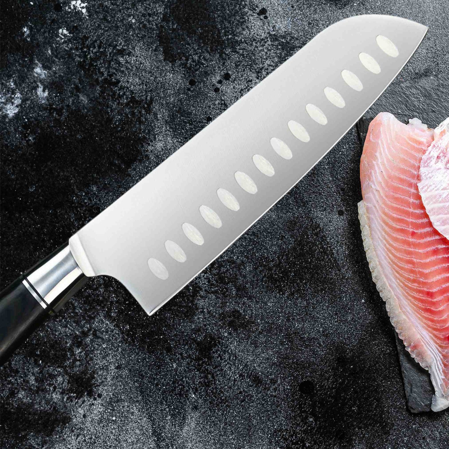 Cuchillo Santoku 18 Cm Acero 1.4116 Koyam2#undefined