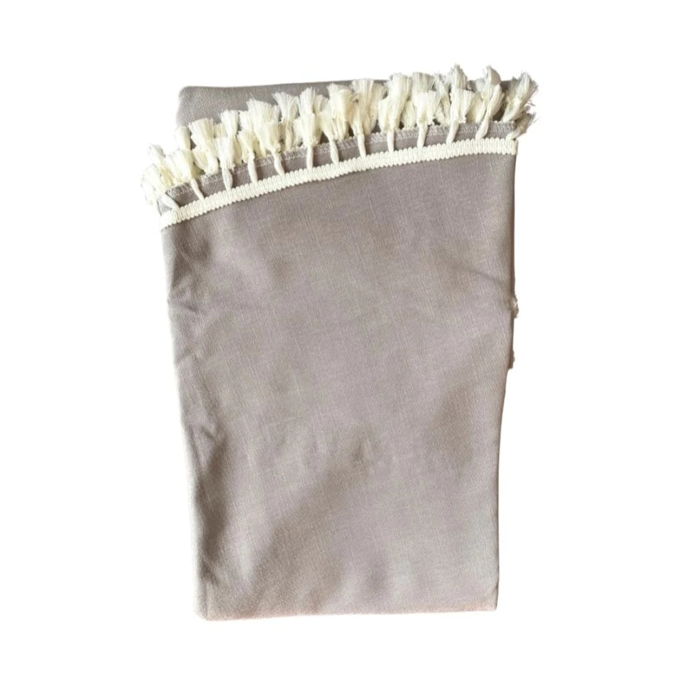 Mantel Redondo Gris 220 cm Bohemik6#Gris