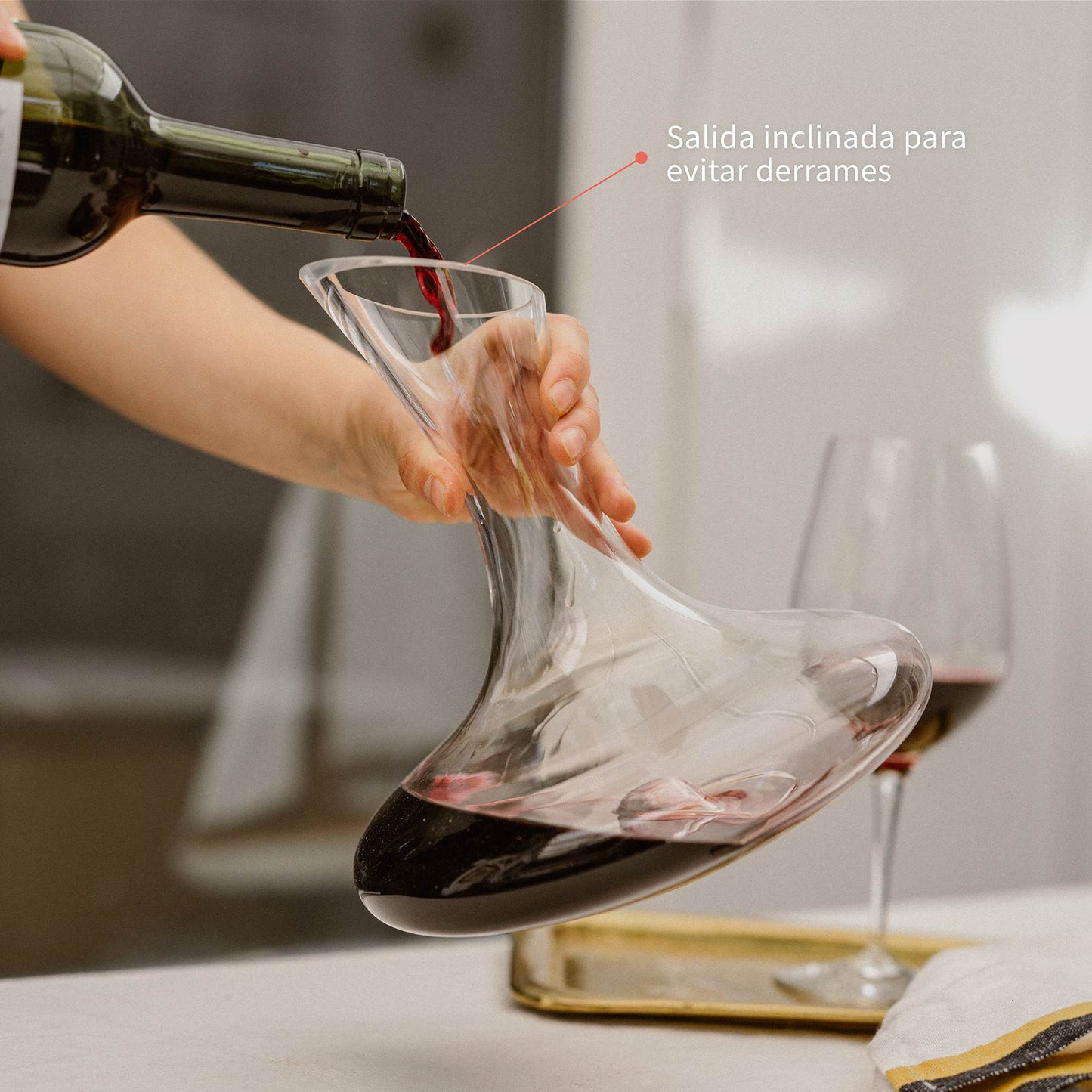 Decantador Aireador Vino Rouge 1500ml Simplit3#Sin color