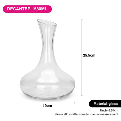 Decantador de Vidrio para Vino 1580 ml Fissman3#undefined