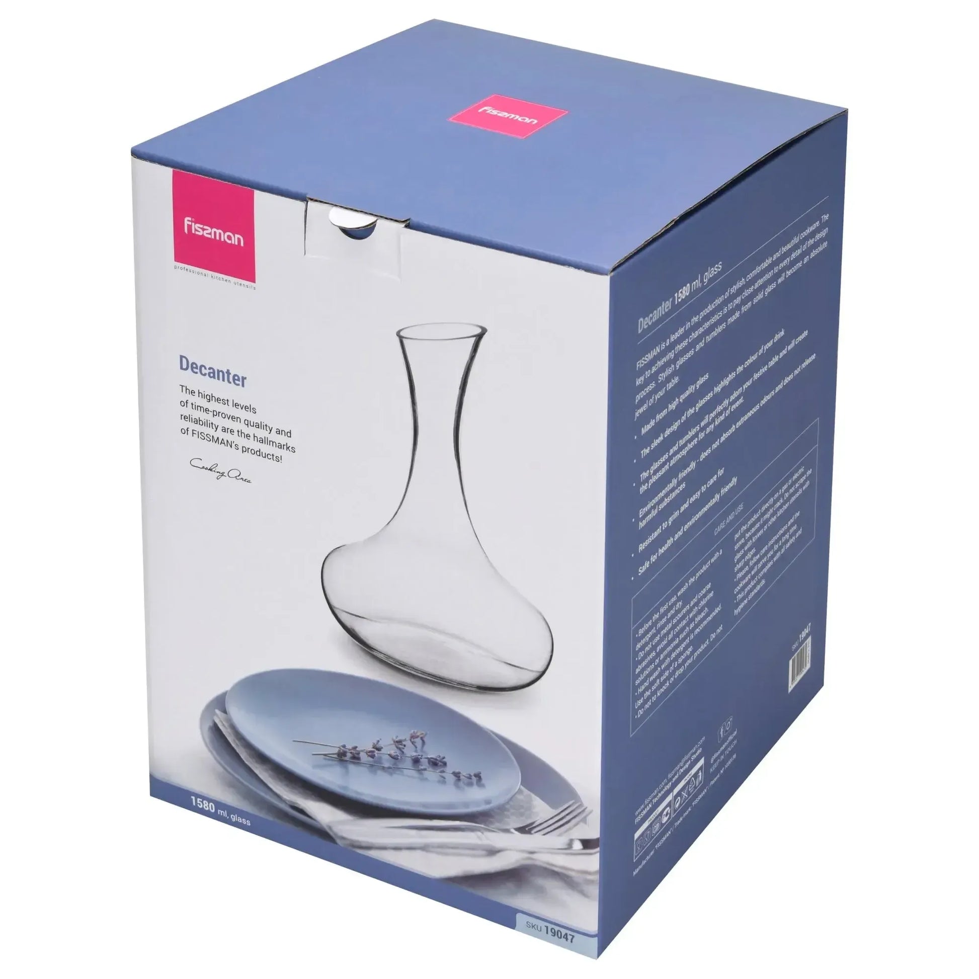 Decantador de Vidrio para Vino 1580 ml Fissman6#undefined