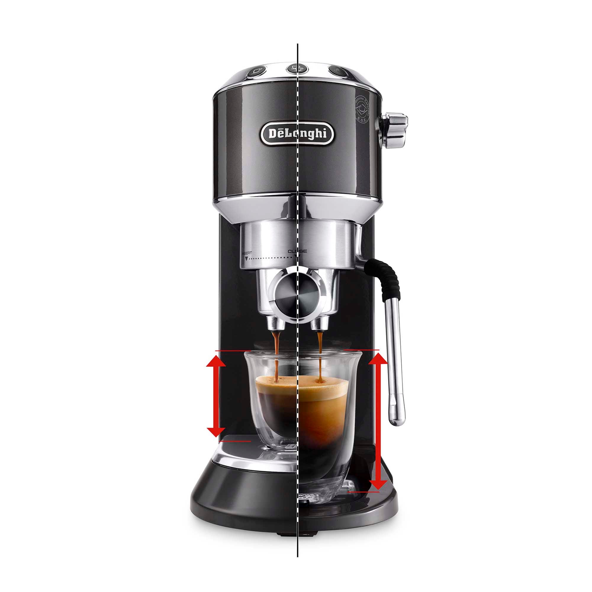 Cafetera Espresso Dedica Arte EC885.GY Delonghi – Kitchen Center