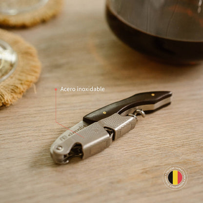 Descorchador Abridor Vino Sommelier Simplit4#Marrón