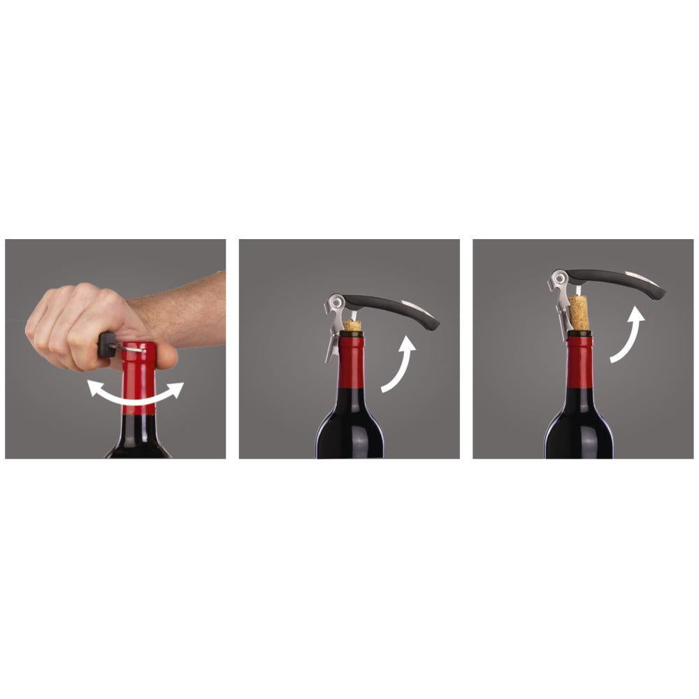 Descorchador Classic 2 Tiempos Negro VacuVin3#Negro