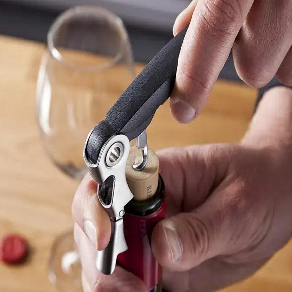 Descorchador Classic 2 Tiempos Negro VacuVin1#Negro