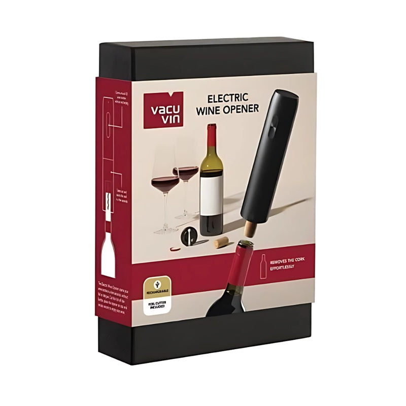 Descorchador Eléctrico Negro Vacuvin-Accesorios para Vinos