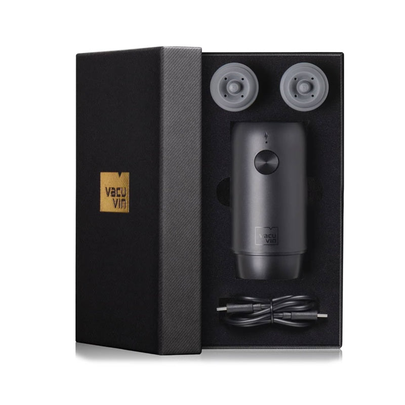 Descorchador Eléctrico Negro Vacuvin-Accesorios para Vinos