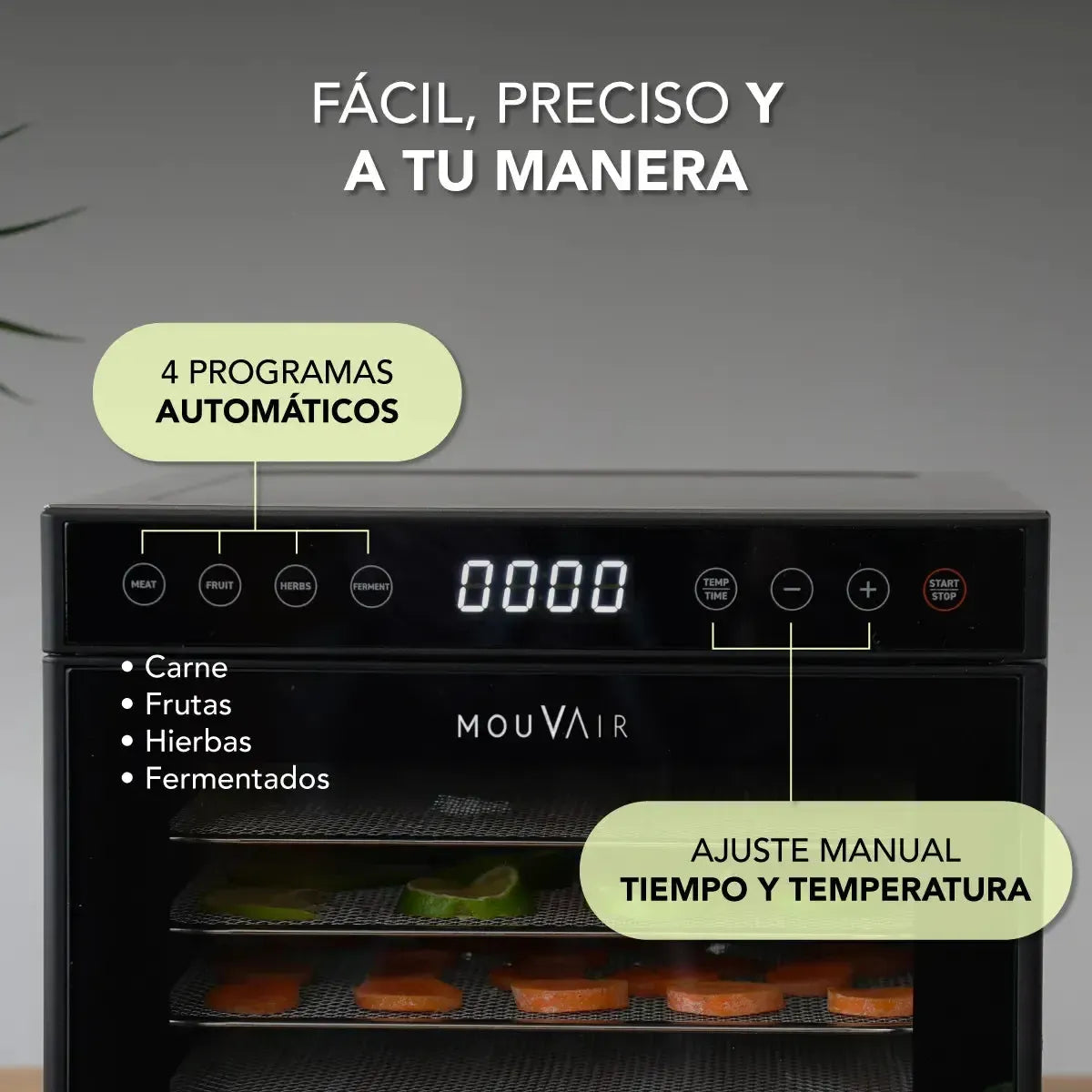 Deshidratador de Alimentos Mouvair Dry-Deshidratadores