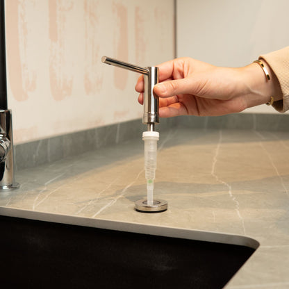 Dispensador Jabón Circular CasaChic2#Acero