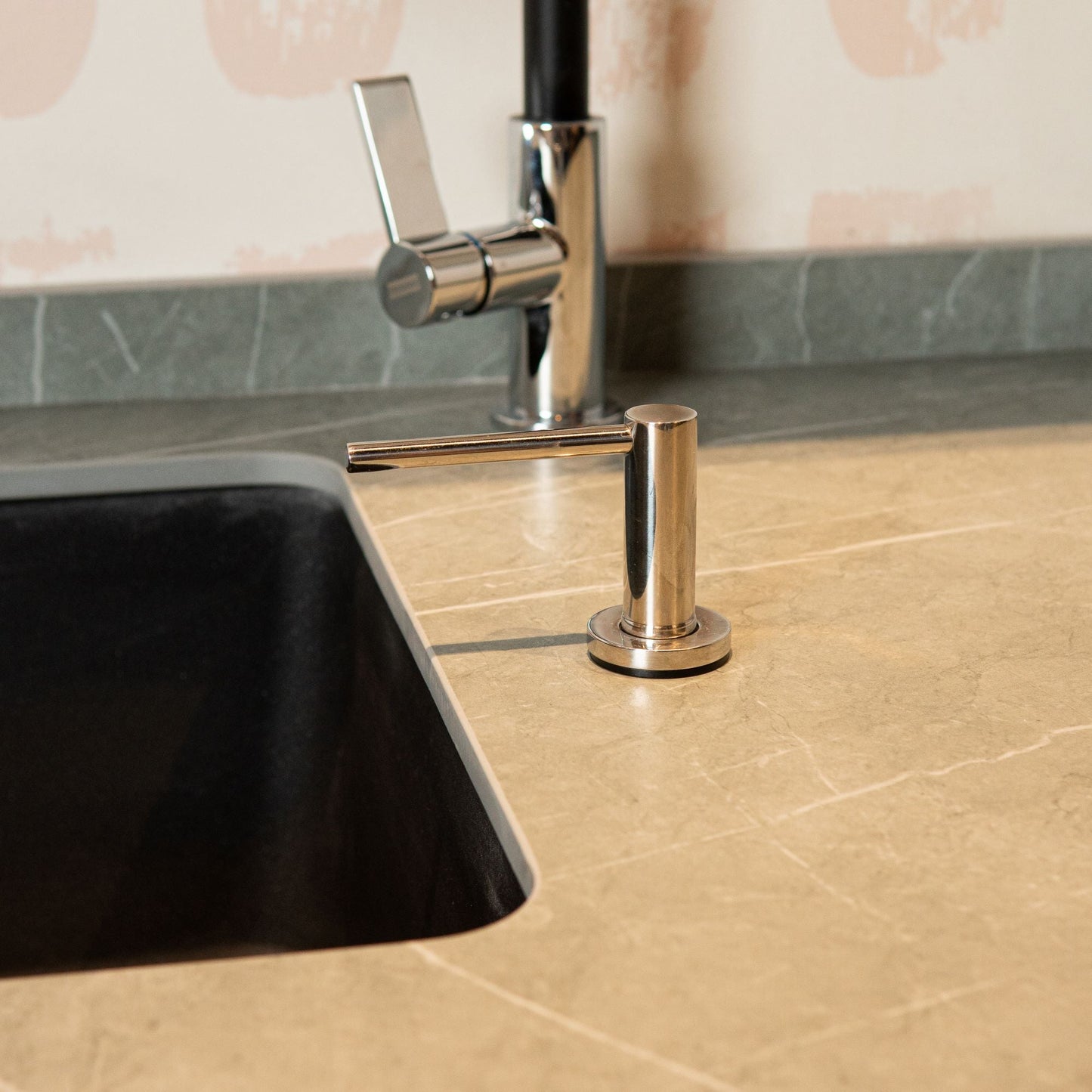 Dispensador Jabón Circular CasaChic1#Acero