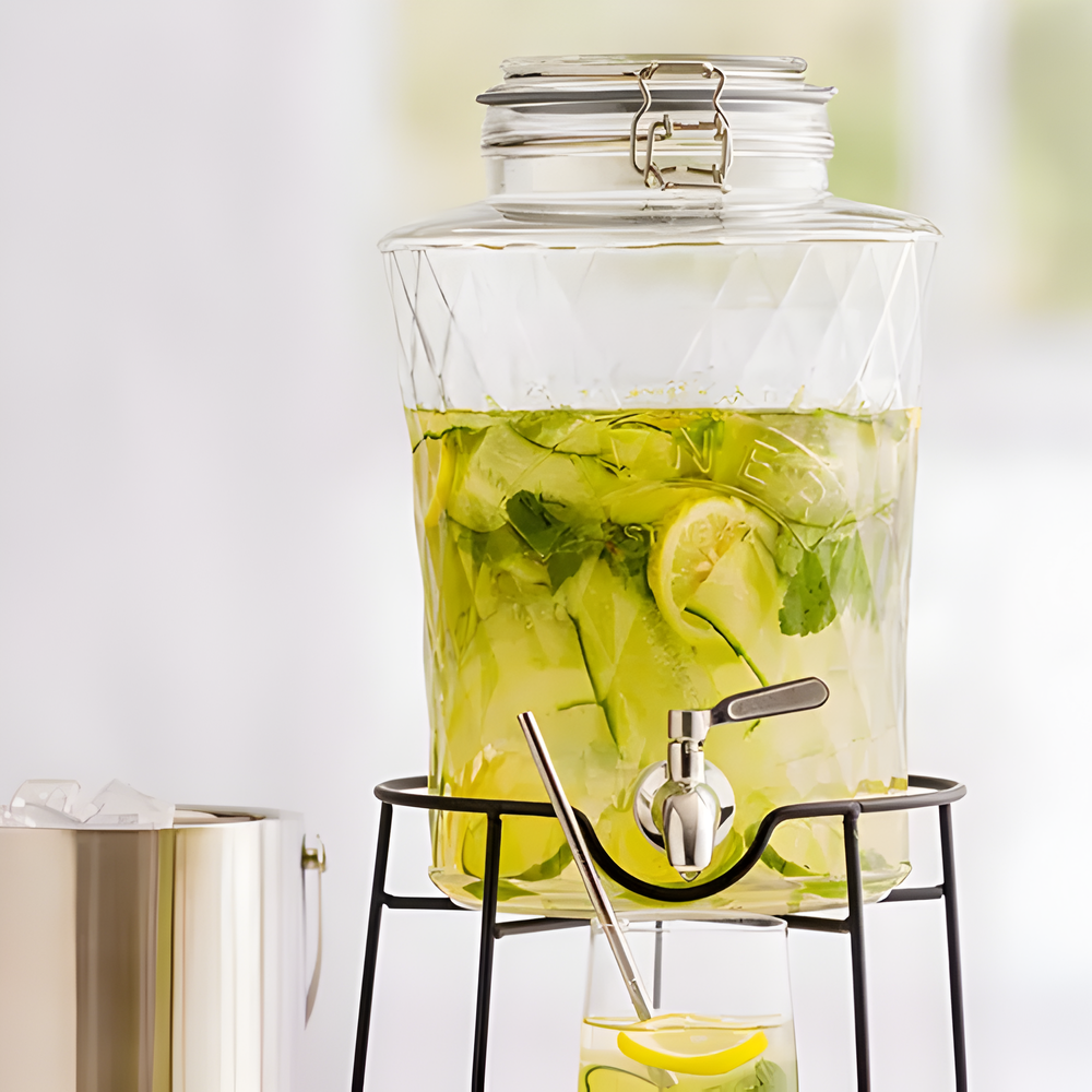 Dispensador Kilner Diamond Cierre Clip 5Lts-Accesorios de Cocina
