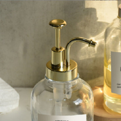 2 Dispensadores de Vidrio 500ml Botella Luxe Santú Home & Deco2#Dorado