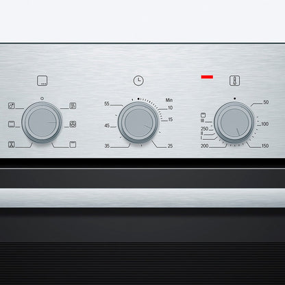 Horno 60 3D Hotair Timer Mecánico HBF031BR0 Bosch4#Acero