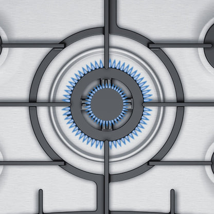 Encimera a Gas PGQ7G5B90 5 Quemadores 70 cm Bosch5#Acero