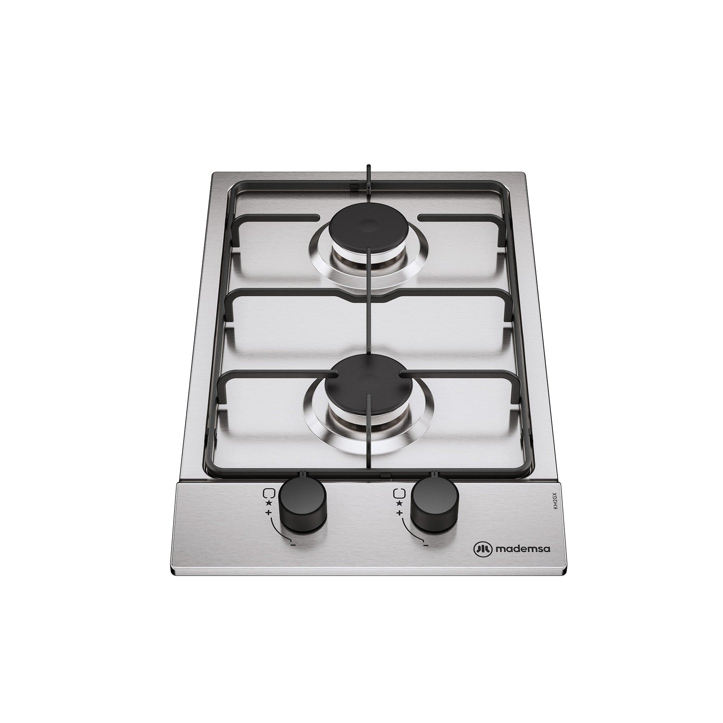 Encimera a Gas 2 Platos Parrilla Pletina KM2GX Mademsa-Encimeras a Gas
