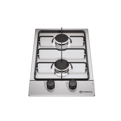 Encimera a Gas 2 Platos Parrilla Pletina KM2GX Mademsa-Encimeras a Gas