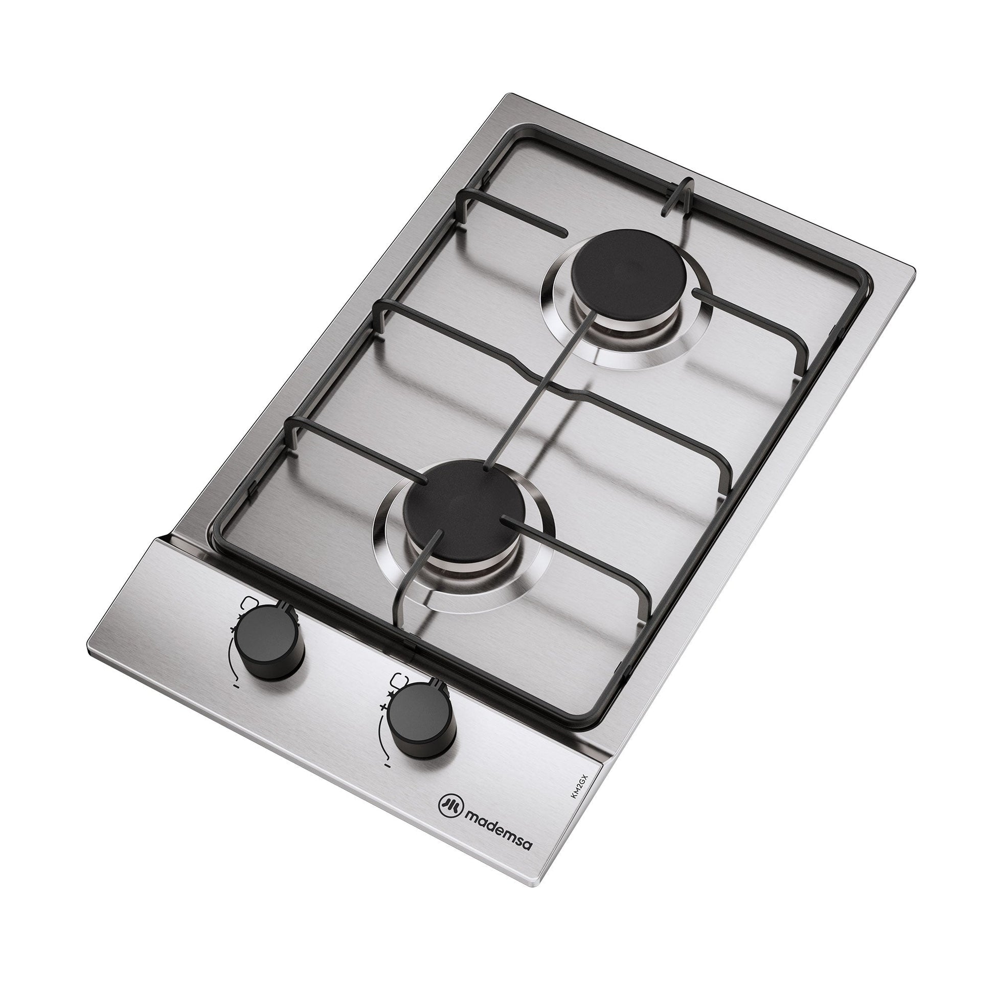 Encimera a Gas 2 Platos Parrilla Pletina KM2GX Mademsa-Encimeras a Gas