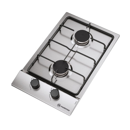 Encimera a Gas 2 Platos Parrilla Pletina KM2GX Mademsa-Encimeras a Gas