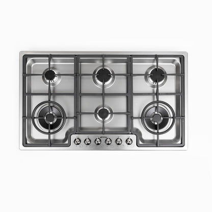 Encimera a Gas Clasica PGF96 6 Quemadores 90 cm Smeg - Caja Dañada-Encimeras a Gas