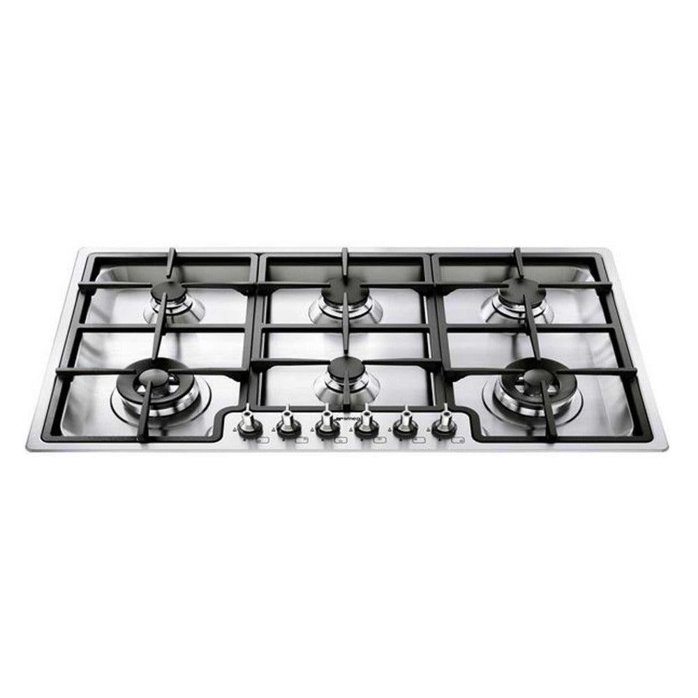 Encimera a Gas Clasica PGF96 6 Quemadores 90 cm Smeg - Caja Dañada-Encimeras a Gas