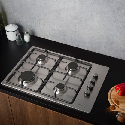 Encimera a Gas Neu 4Q 4 Quemadores 65 cm Kubli - Caja Dañada-Encimeras a Gas