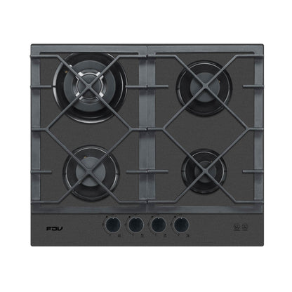 Encimera a Gas Signature 4 Quemadores Black Matt 60 cm FDV-Encimeras a Gas