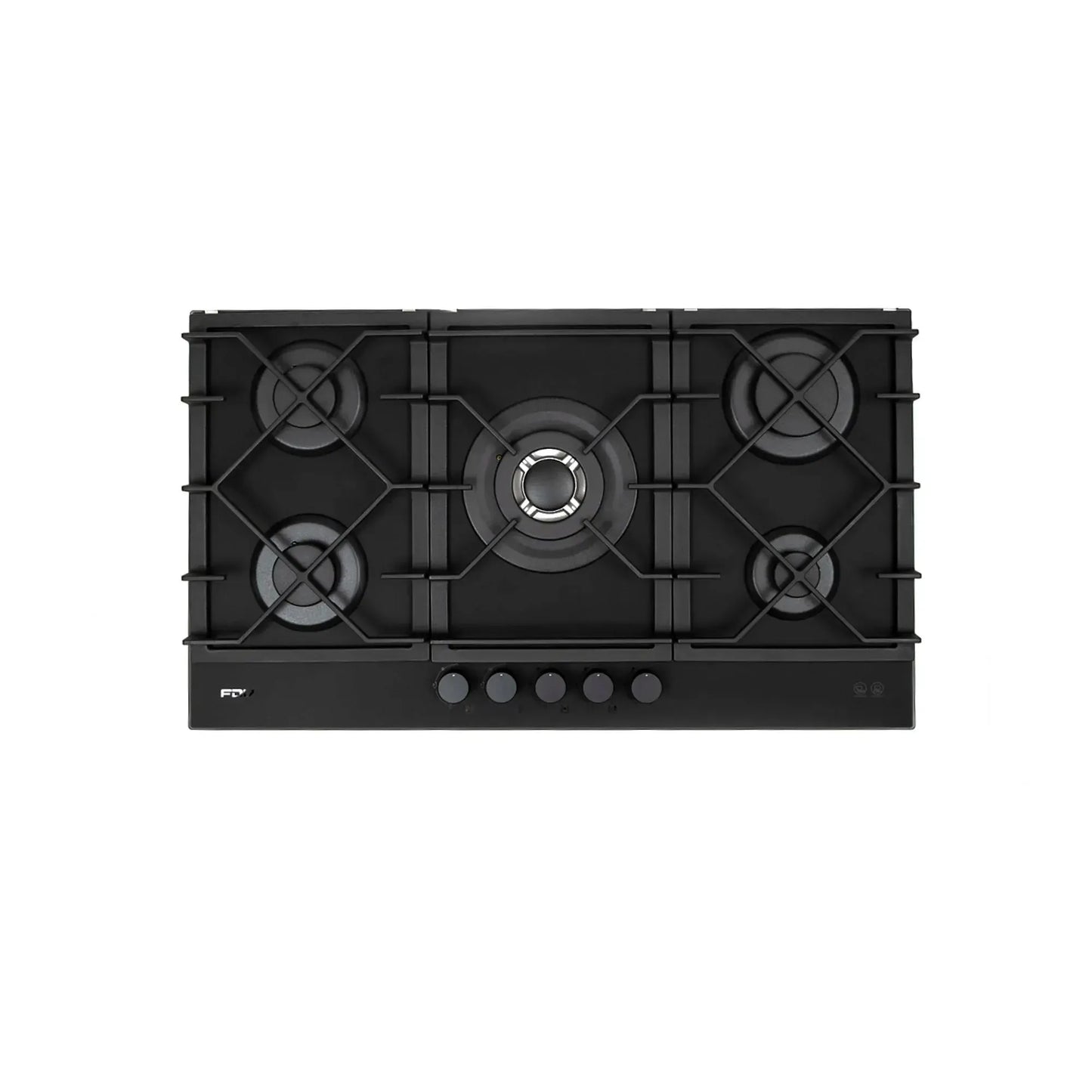 Encimera a Gas Signature Black Matt 5 Quemadores 90 cm FDV Deluxe-Encimeras a Gas