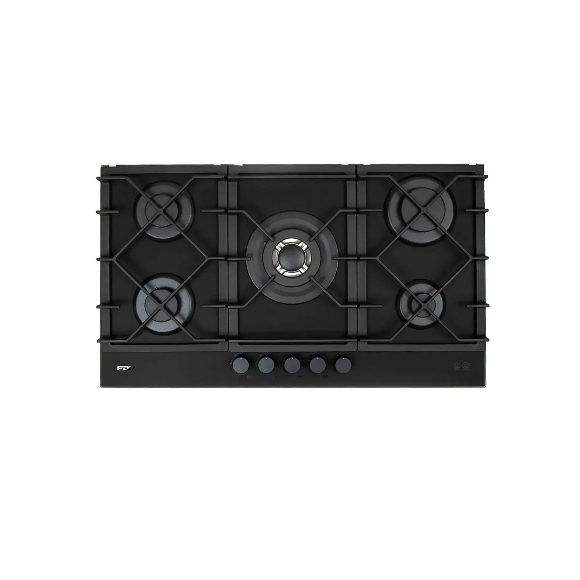 Encimera a Gas Signature Black Matt 5 Quemadores 90 cm FDV Deluxe-Encimeras a Gas