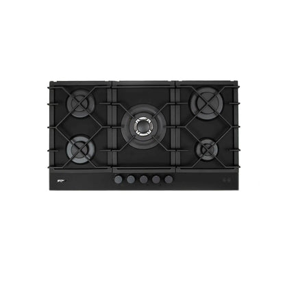 Encimera a Gas Signature Black Matt 5 Quemadores 90 cm FDV Deluxe-Encimeras a Gas