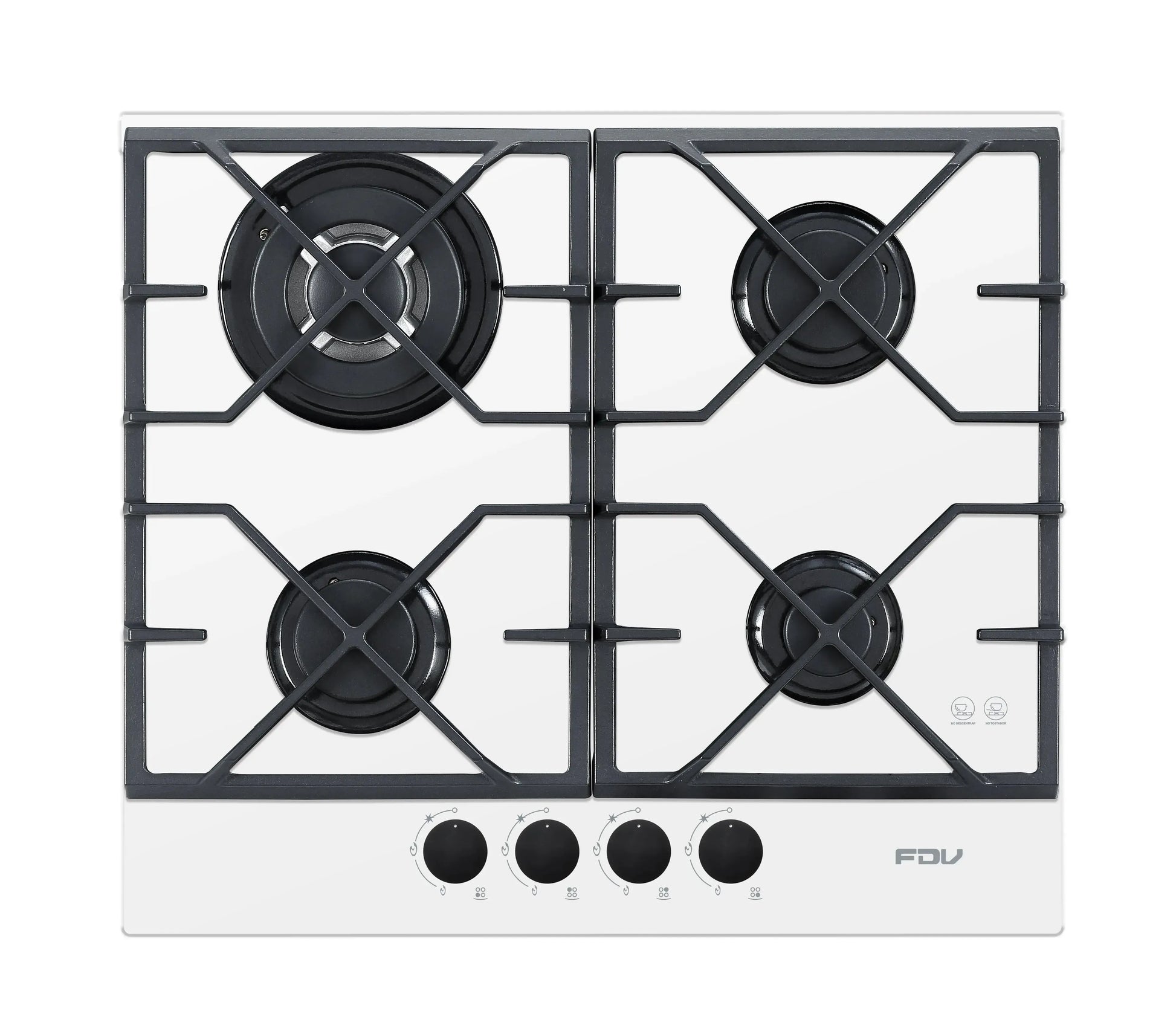 Encimera a Gas Signature White 4 Quemadores 60 cm FDV - Caja Dañada-Encimeras a Gas