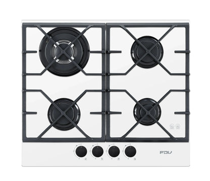 Encimera a Gas Signature White 4 Quemadores 60 cm FDV