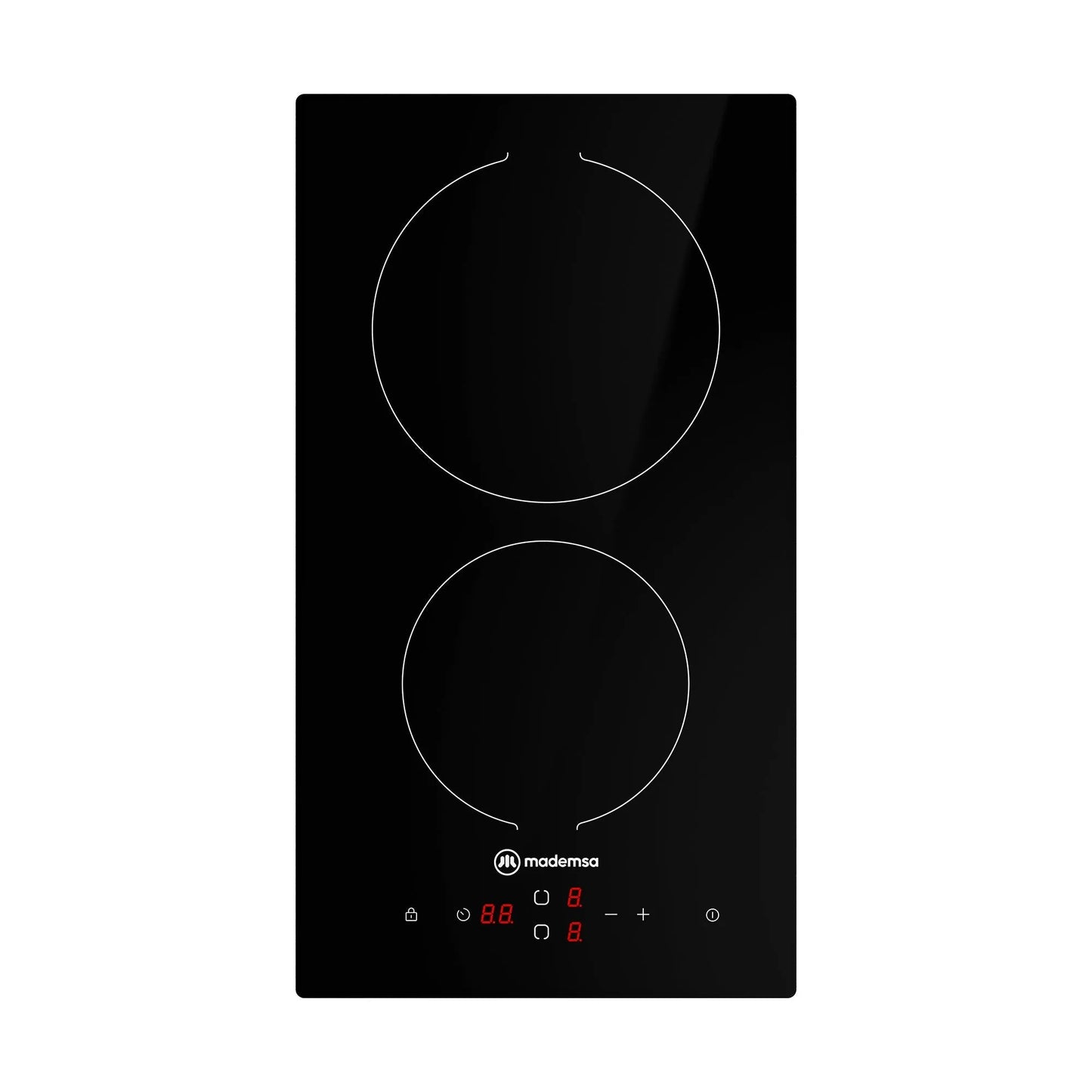 Encimera Eléctrica 2 Platos Mademsa Vitrocerámica VM2TR Mademsa-Encimeras Vitroceramicas