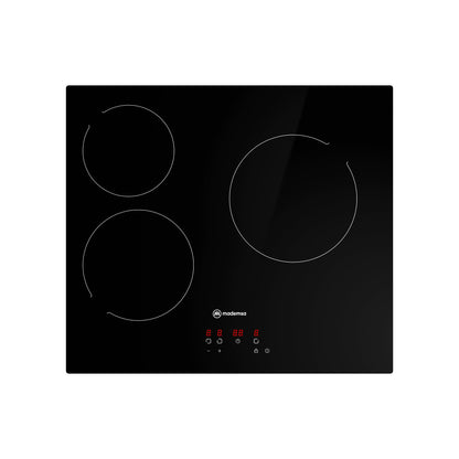 Encimera Eléctrica 3 Platos Mademsa Victrocerámica VM3TR Mademsa-Encimeras Vitroceramicas