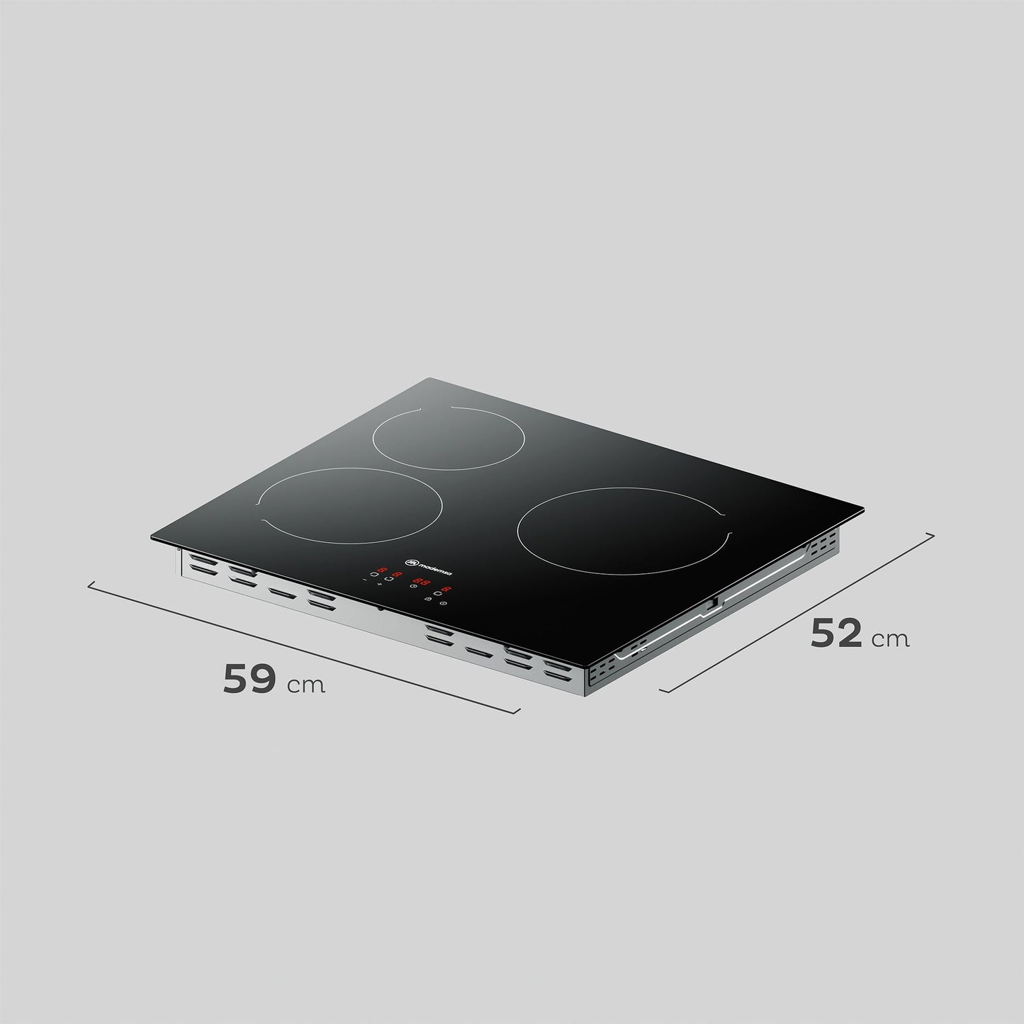 Encimera Eléctrica 3 Platos Mademsa Victrocerámica VM3TR Mademsa-Encimeras Vitroceramicas