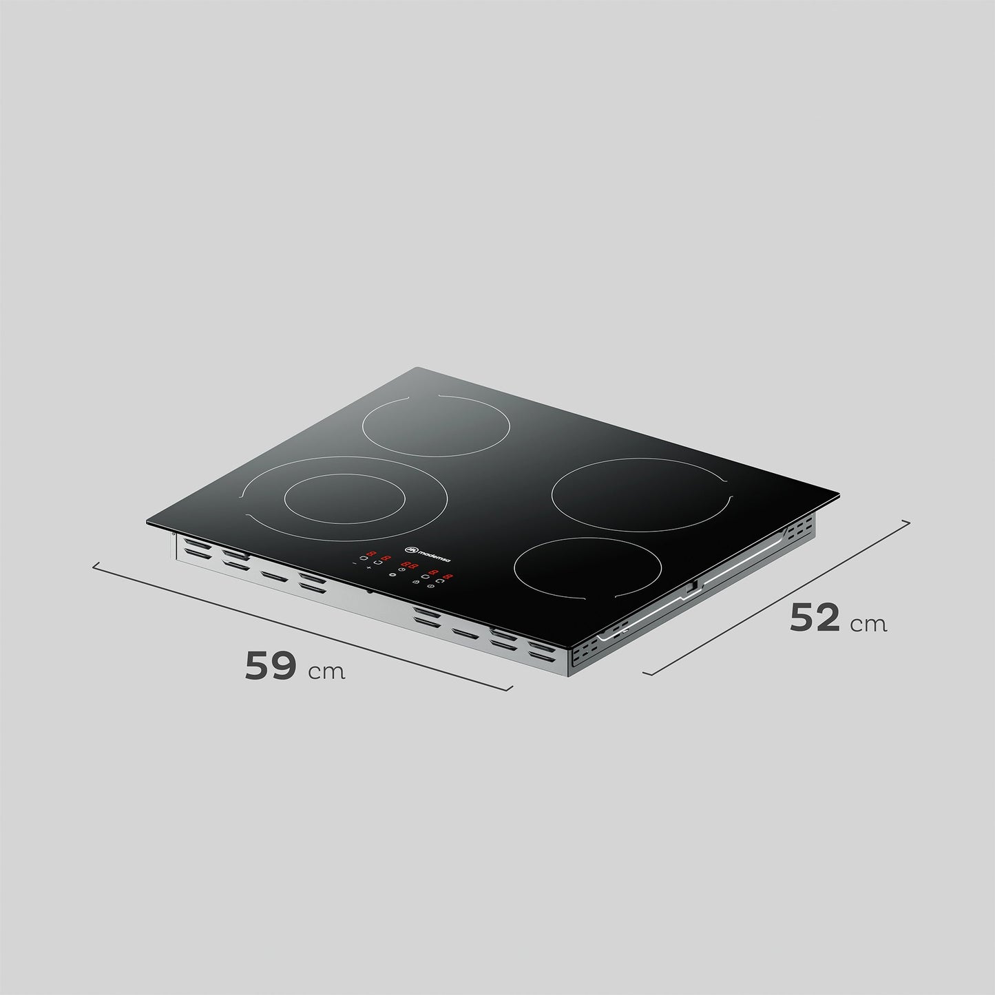 Encimera Eléctrica 4 Platos Mademsa Vitrocerámica VM4TR Mademsa-Encimeras Vitroceramicas