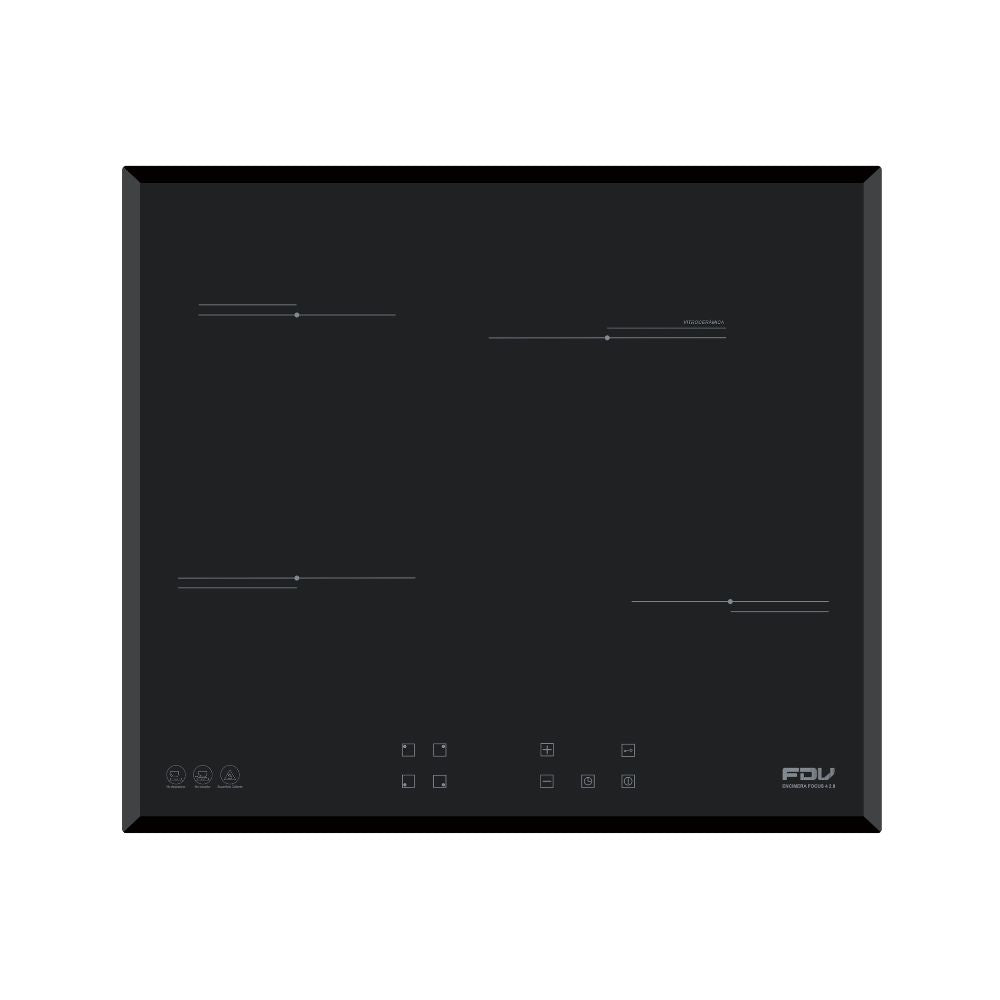 Encimera Vitrocerámica Focus 4 Quemadores 60 cm FDV - Caja Dañada-Encimeras Vitroceramicas